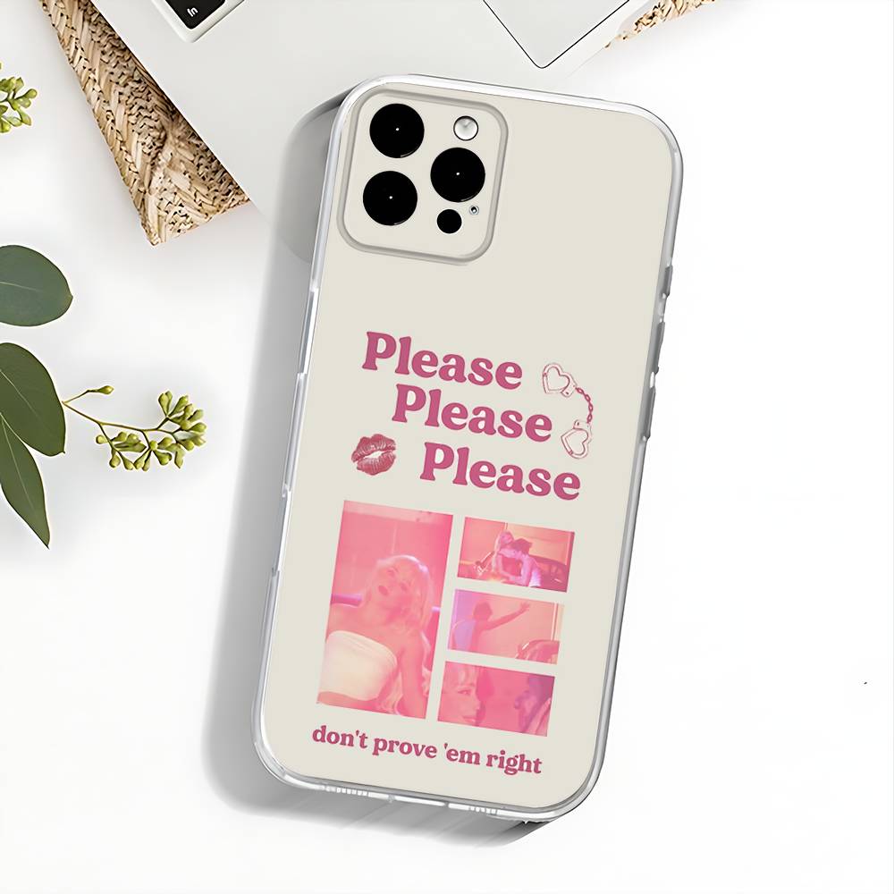 Obal na telefon Singer S-Sabrina Carpenter Pro iPhone 17,16,15,14,13,12,11 Pro,Max,Plus,X,XS,XR,SE4,E Mini Transparentní Měkký Kryt