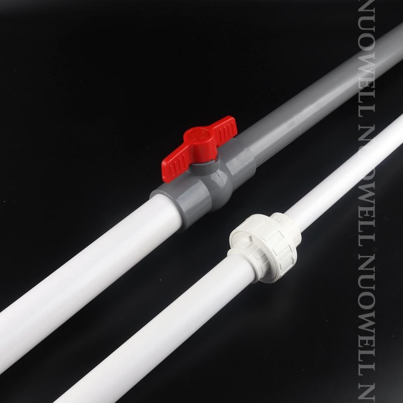 1pc O.D 20~32mm PVC Pipe Aquarium Fish Tank Water Supply PVC Tube Garden Irrigation Watering Fittings Planting Frame 50CM Long