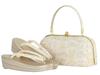 [Sarasa] Formelles Obi-Stoff-Zori-Sandalen und Tasche Set, Größe F, 36-051 (F-4)