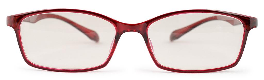 ESCHENBACH Bifocal Reading Glasses, Blue Light Blocking, PC Viewer, Clear Red, +2.5 Degrees, 2993-1225