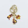 Thanksgiving Alloy Enamel Keychain: Mushroom, Turkey, Pumpkin, Scarecrow Pendant Ornaments for Harvest Gifts