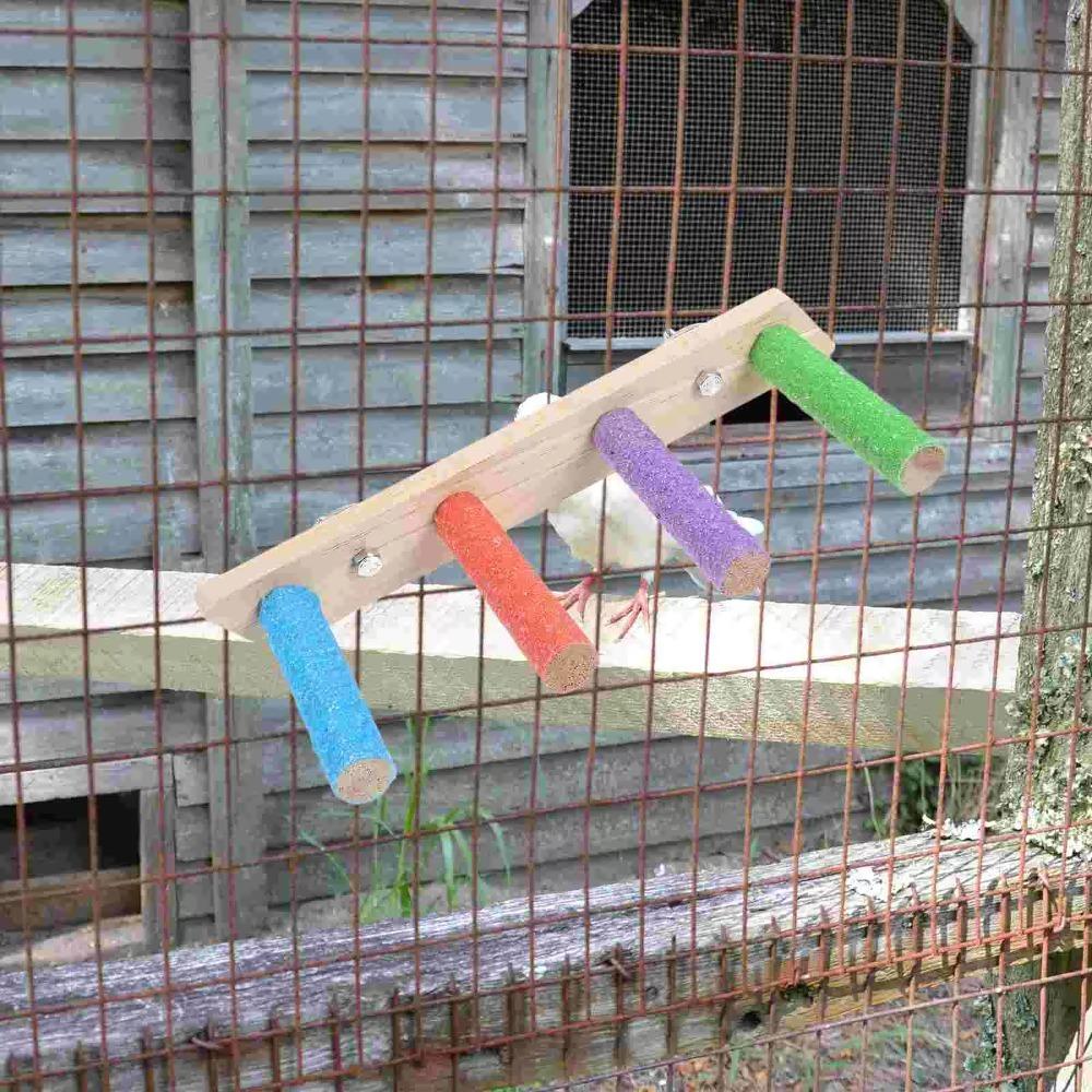 Wear-resistant Bird Cloud Ladder Wood Parrot Grinding Claws Stick Bird Climbing Ladder Hamster