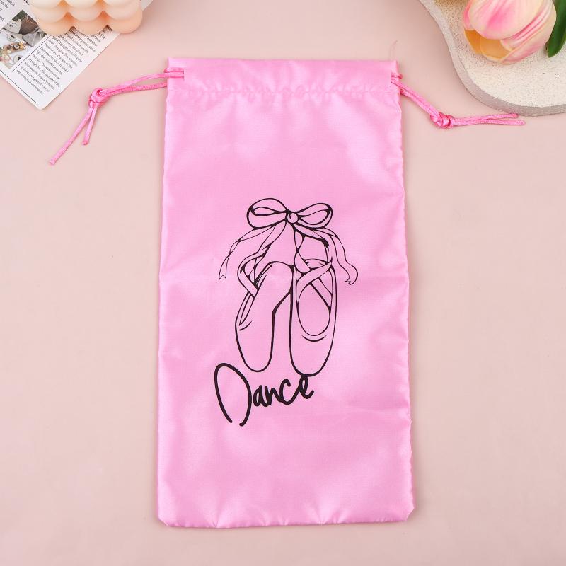 Dance Shoes Storage Bag Portable Dance Shoes Organizer Handbag Pouches Satin Dance Shoes Hanging Multifunctional Storage Bag
