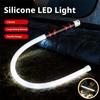 Flexible LED Flashlight Stick 73cm, Rechargeable High Brightness Flashlight, Professional Silicone Work Light for Car Repar