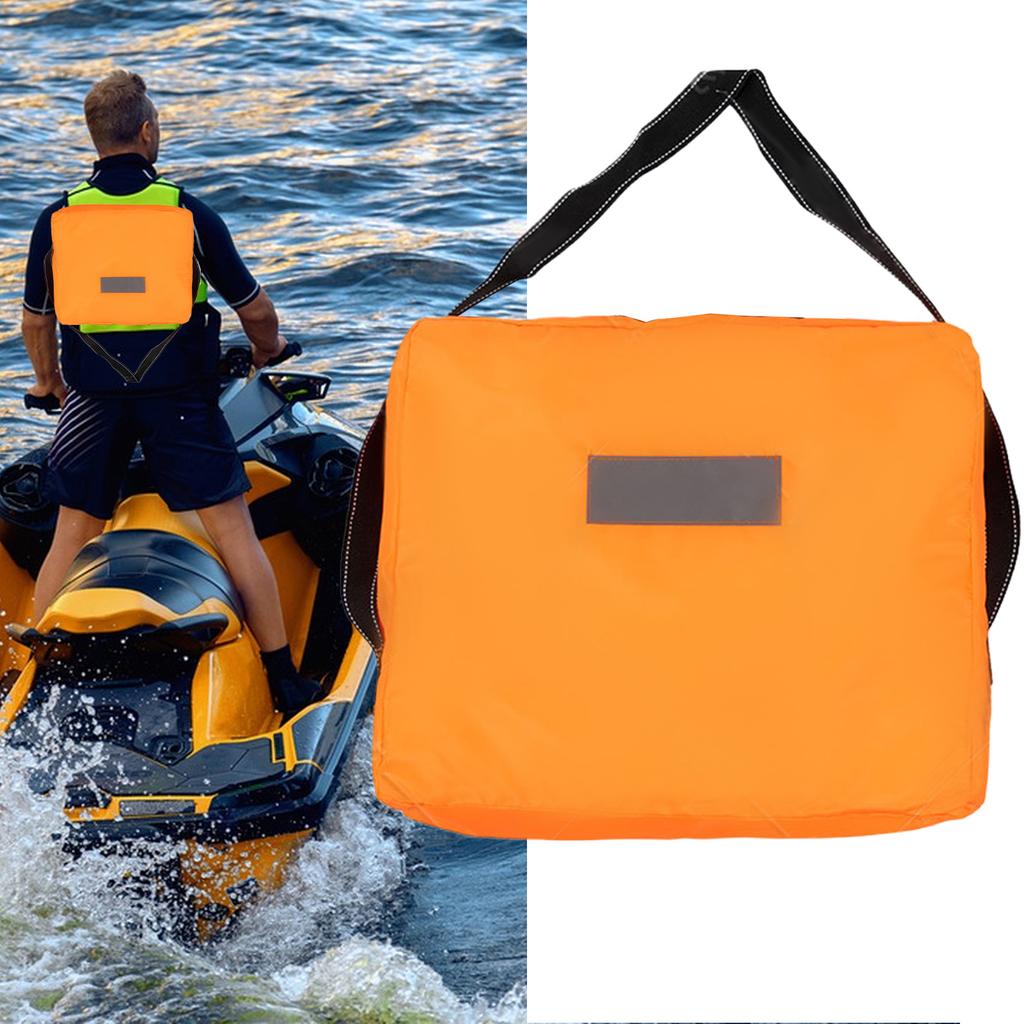 Bootfahren Werfbare Schwimmhilfe Hoher Auftrieb Bootfahren Wurfkissen mit Gurt Hoher Auftrieb Faltbare Schwimmer mit Reflektierendem