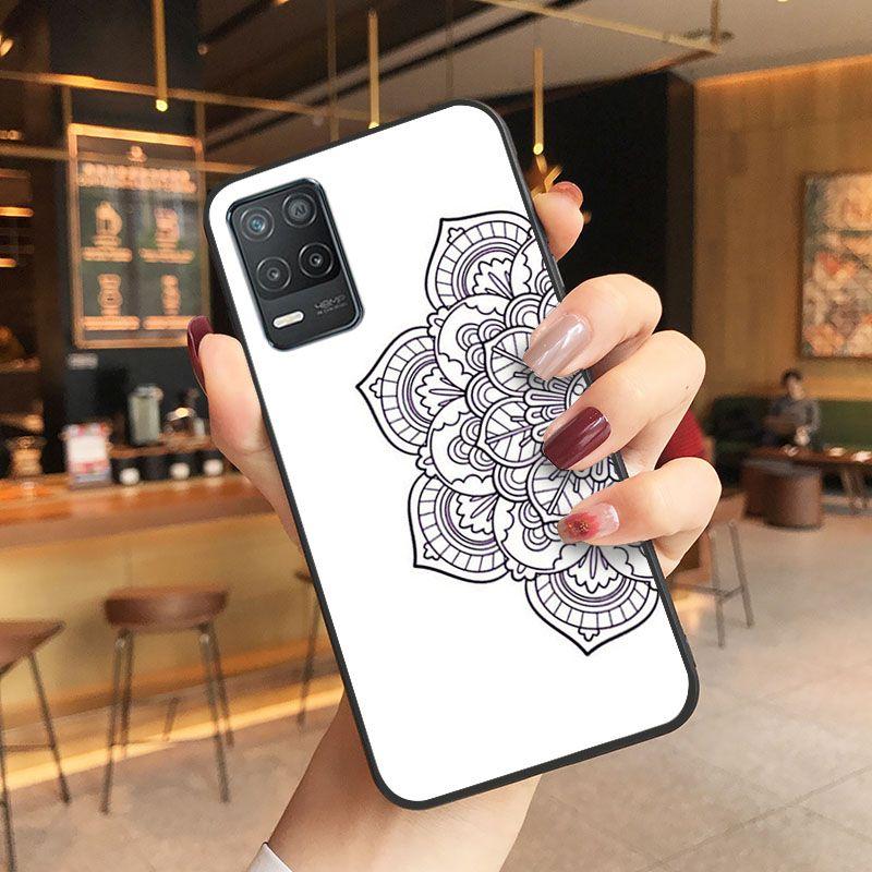 Puzdro Mandala Palace Flowers Kryt na telefón Pre oppo Realme 8Pro 6PRO 6i 7pro 9i 9pro C11 C21Y C21 C25Y C25S C3 Q3S XT Puzdrá coque