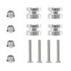 4pcs Motorcycle Tail Box Quick Install Base Pads Aluminum Alloy Construction with Enhanced Stability Features Accessory
