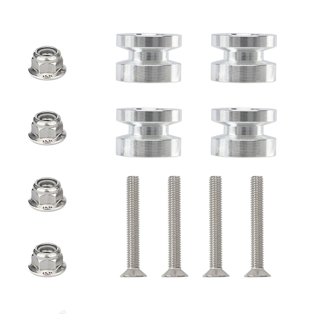 4pcs Motorcycle Tail Box Quick Install Base Pads Aluminum Alloy Construction with Enhanced Stability Features Accessory