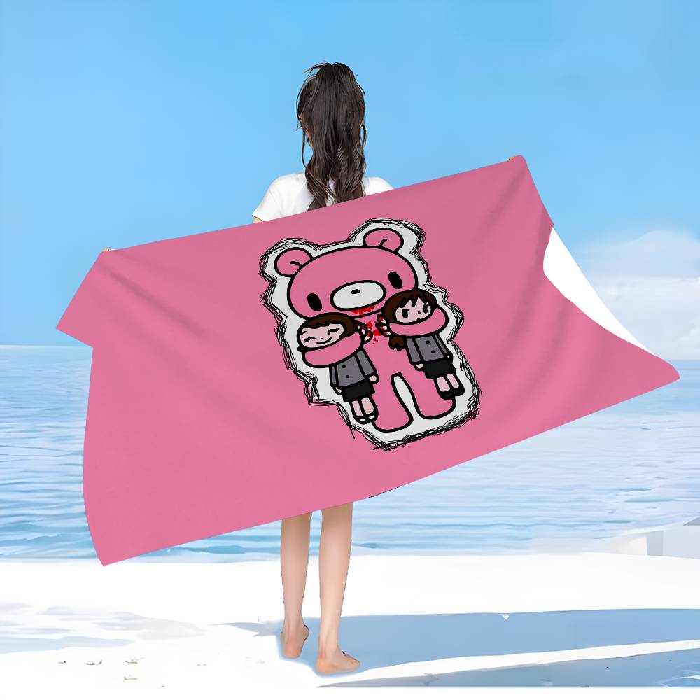 Trendy Image IP G-gloomy Bear Anime Beach Swimming Towel Soft Absorbent Washcloth Children's Gifts For Kids Travel Camping Gym