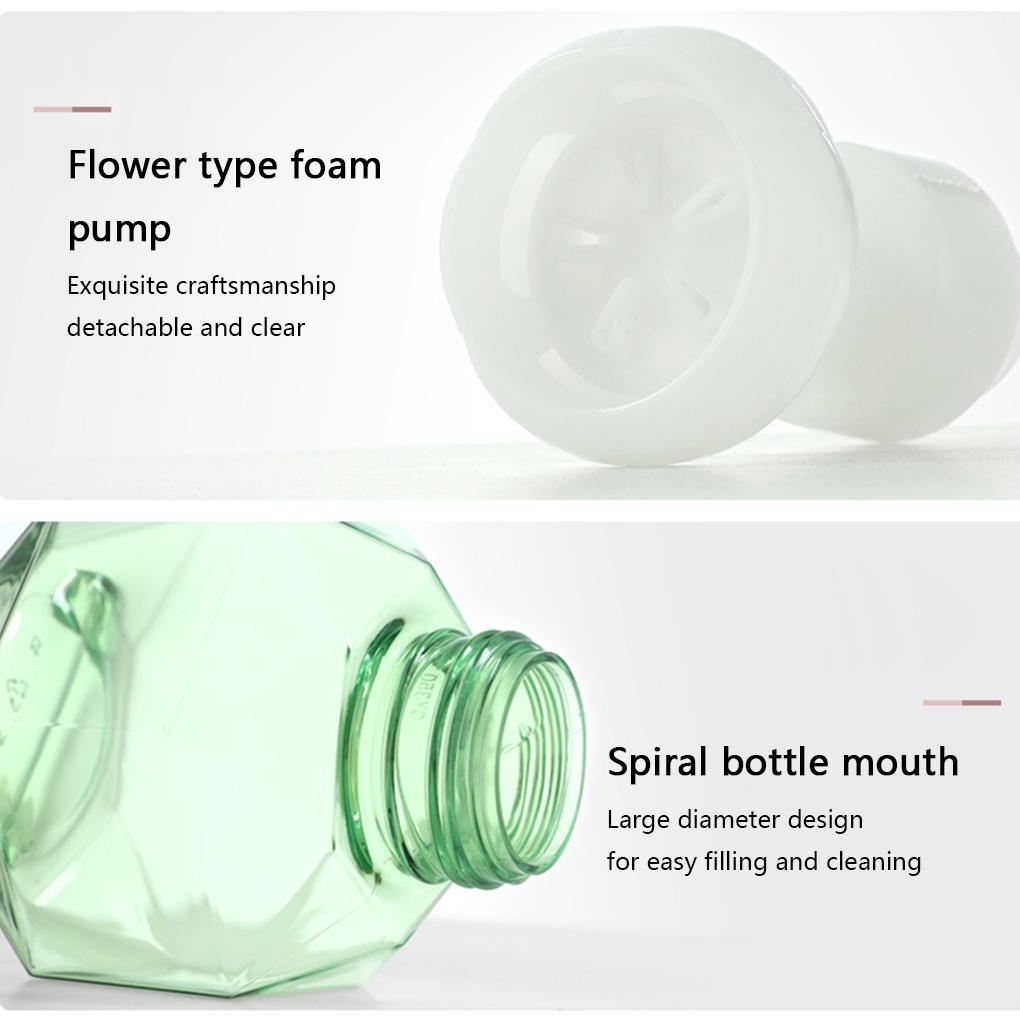 1pc Liquid Soap Dispenser er Shape Foam Foaming Pump Empty Bottle