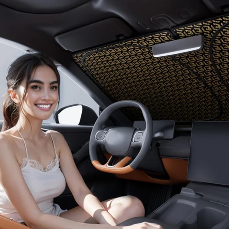 Car Front Window Sunshade Cover Sun Shade Windshield Visors Windscreen Folding Auto UV Protection Curtain