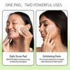 Toning-Peeling-Pads - Koreanische Hautpflege für Pigmentflecken, Falten & fahle Haut - Feuchtigkeitsspendende Gesichtsbehandlung mit Schneckenschleim, Niacinamid