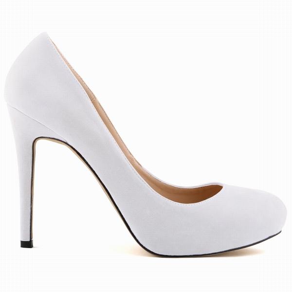 New Women Stilettos Pumps Sexy 11cm Round Toe Velvet High Heels Shallow Elegant Lady Office Party Wedding Shoes