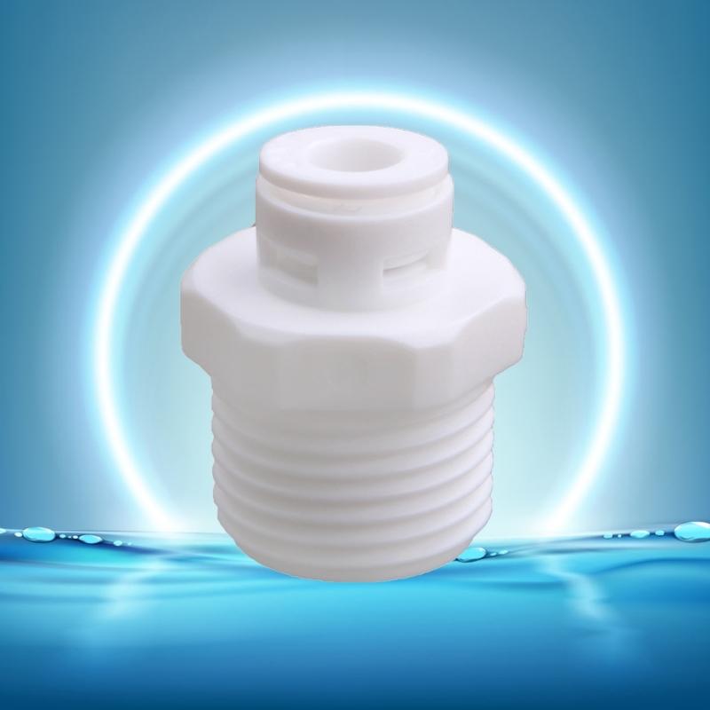 10 adet 1/2 "konu erkek 1/4" hızlı bağlantı parçaları RO su plastik boru kaplinleri konektörü su arıtıcısı aksesuarları