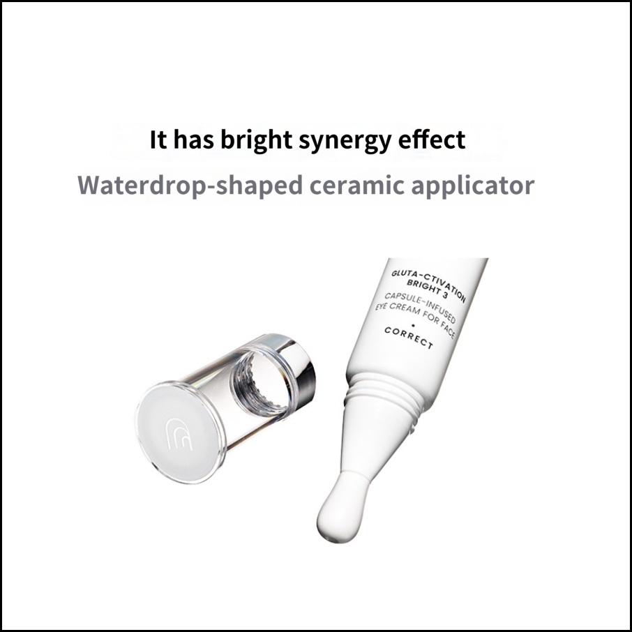 AHC Pro Shot Gluta Aktivierung Bright 3 Kapsel Infundierte Augencreme 30ml – Aufhellende Duale Augen- & Gesichtscreme