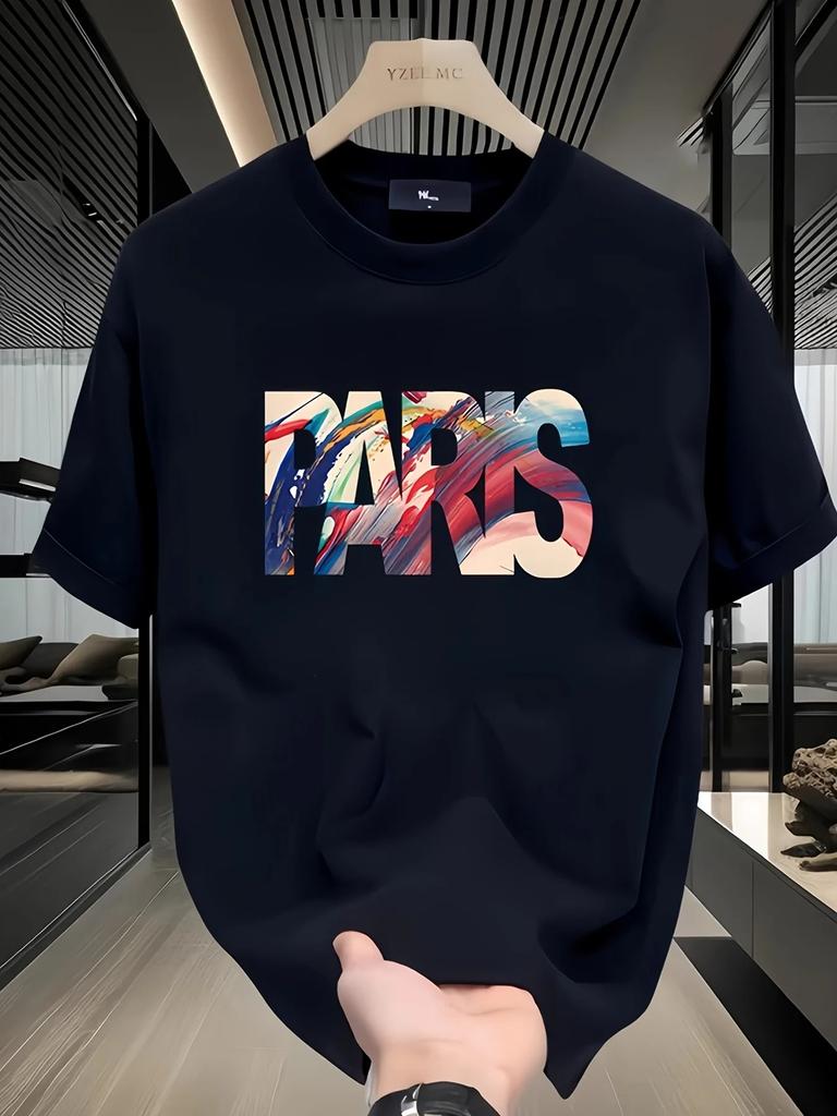 Mens heavyweight 100 cotton graphic tshirt lightweight and breathable comfortable casual wear trendy machine washable