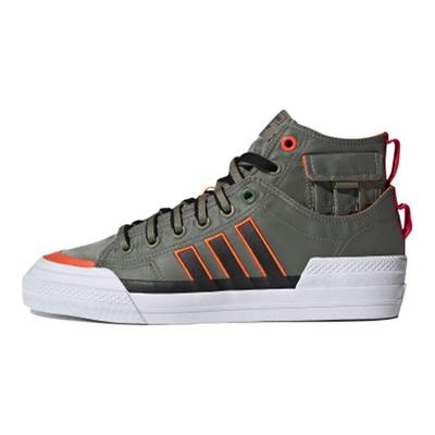 Originals Nizza Hi Dl Stoff Lässig Langlebig High-Top Skateschuhe Unisex Sneaker Grün Weiß GZ2655