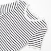 Kaslead New Arrival Women's Clothing Fashion Style Stripes Silm round Neck Short Sleeve Knitting Tops 3519020
