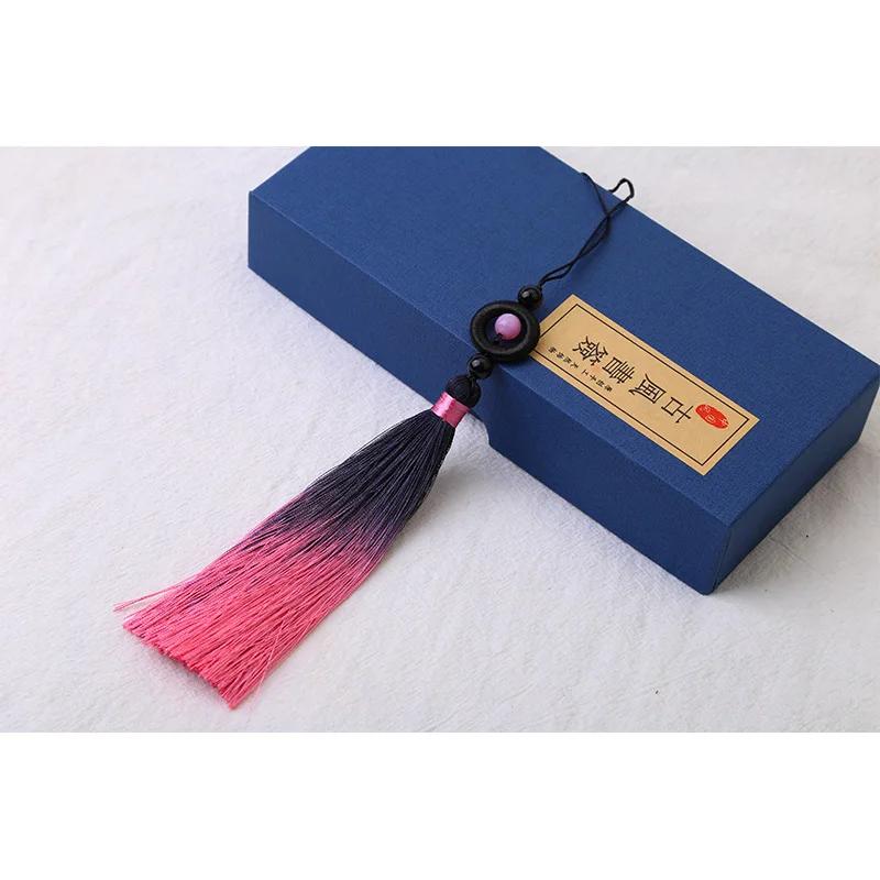 2 Stück/Los 13cm Polyester Seide Quaste Bunt Baumwolle Quasten Besatz zum Nähen Vorhänge Zubehör Anhänger DIY Auto Dekoration