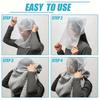100Pcs Non-Woven Face Makeup Protector Hood Breathable Cosmetic Face Cover  Fitting Rooms
