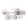 Motorcycle Clutch Assembly Engine Stator Cover For Yamaha DT230 MT250 Transmission Disc Dirt Bike Parts DT250cc HJ250H