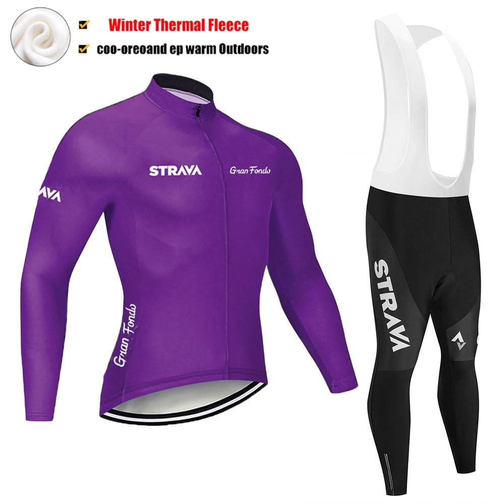 2026 Winter Fleece Warm Cycling Suit Set, Mountain Bike Cycling Suit Set Long Sleeve Men's Winter Cycling Pants Cycling Suit Fleece