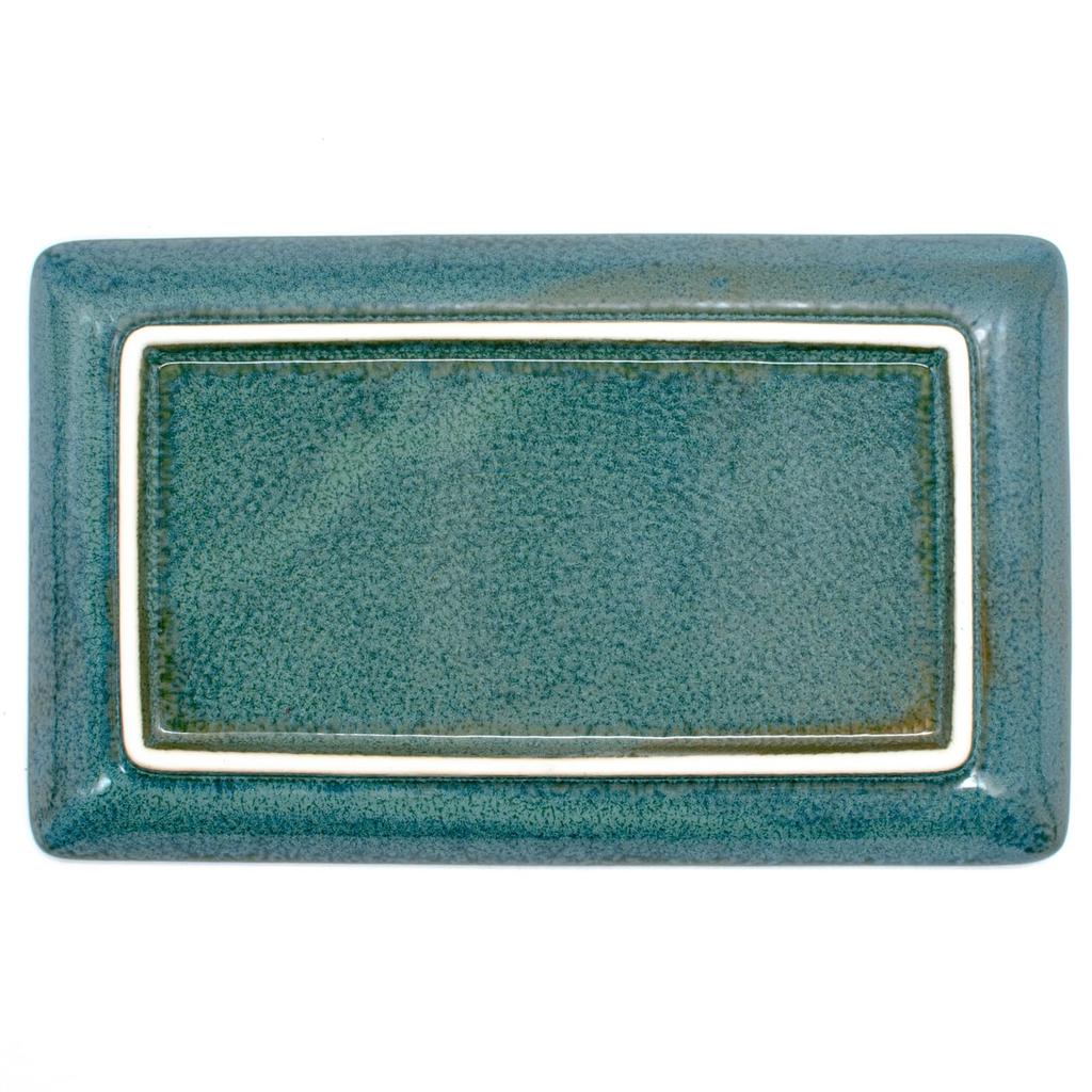 Aito Manufacturing Rectangular Serving Set of 21 X 13 Mino Dishwasher and Microwave Made In 567519 (Aito Co.) "Natural Color" Plate, Plate, 2, Approx.