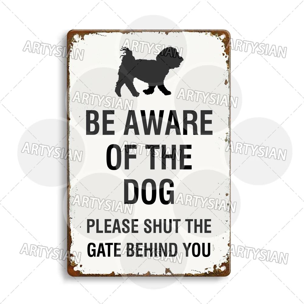 Beware Of Dogs Metal Sign Doberman Rottweiler Beagle Border Collie Dalmatian Bulldog GSD No Dogs Allowed Guide Dogs Welcome