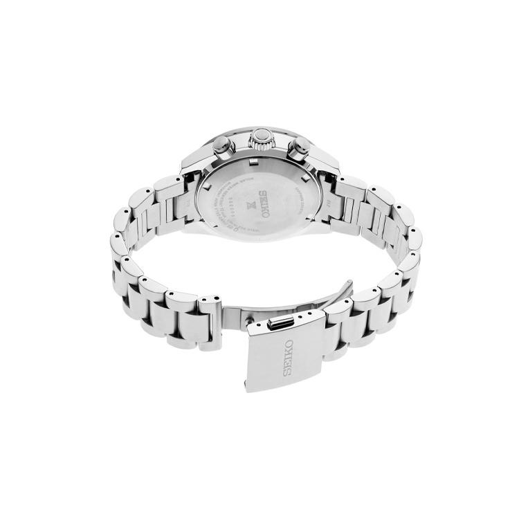 SEIKO Panda Collection PROSPEX Solar Movement Stainless Steel Strap Watch Men's Watches White Dial SSC911P1