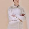 Edwardmax (Cream) Whole Garment Spring/Summer Cotton Cardigan