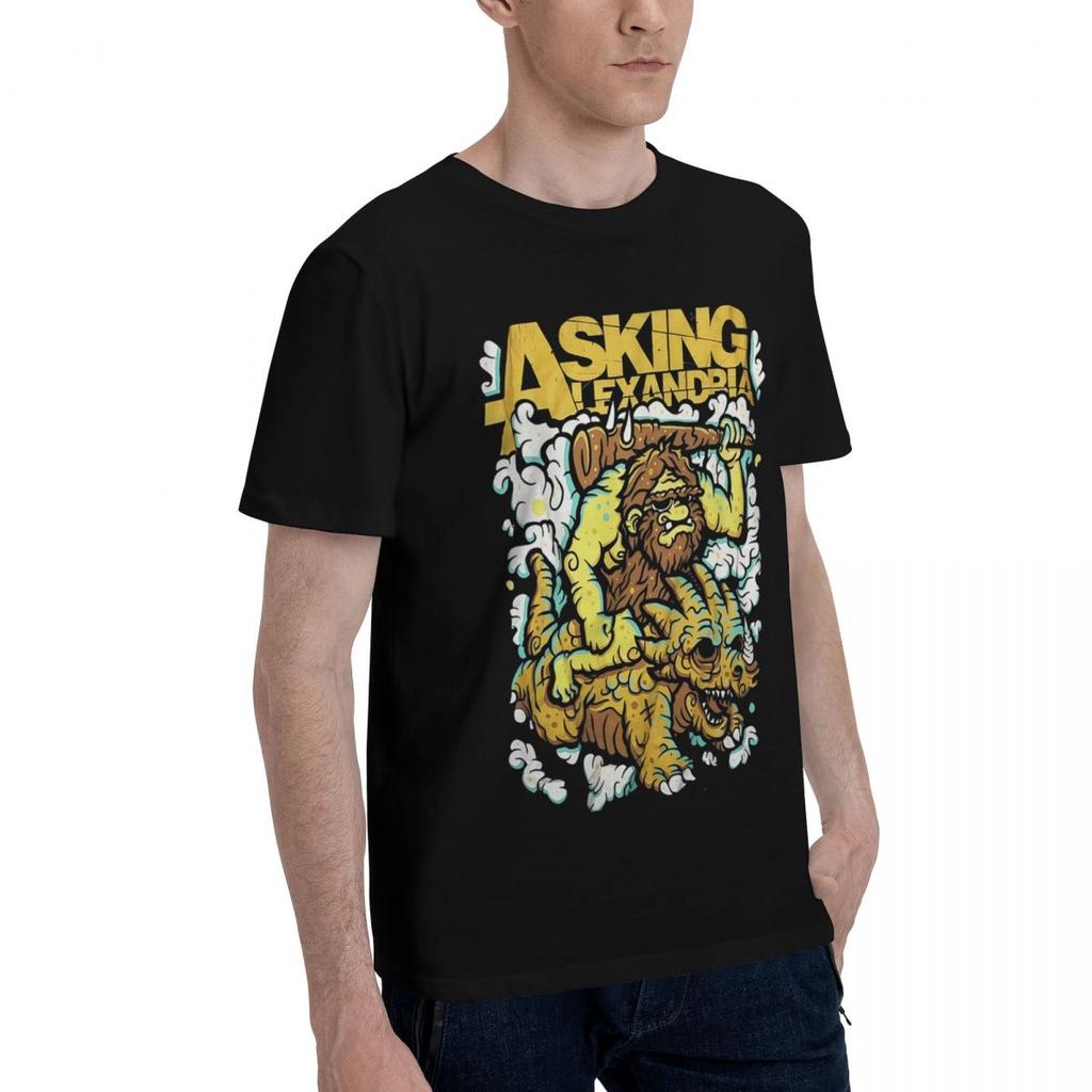 Asking Alexandria 100 Cotton Casual Breathable Confortable Kawaii Funny TShirt For Men Men TShirt