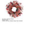 Halloween Wreath Scary Black Bat Horror Decor Front Door Wall Window Home Festive Atmosphere Decoration