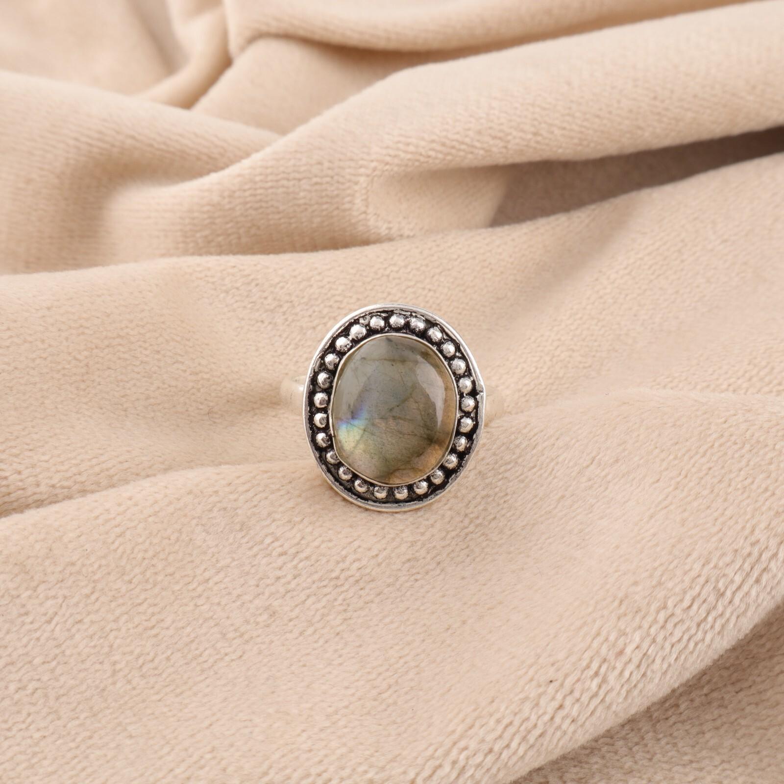 

Натуральный лабрадорит драгоценный камень 925 стерлинговое серебро ювелирные изделия ручной работы изящное кольцо RR-62-28 9