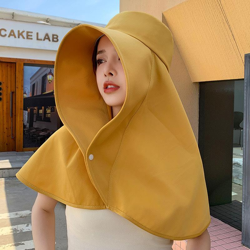 Summer Sunhat with Large Brim Full Protection Anti-UV Sunscreen Cap Quick Drying Adjustable Fit Hat for Outdoor Adventures