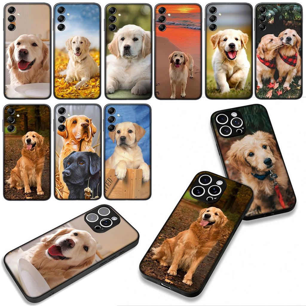 Phone Cover Cute Animal Golden Retriever Dog for Apple iPhone 17 16 11 Pro XS Max XR 6 7 8 Plus + 16E SE 2020 Air 5 8+ Case