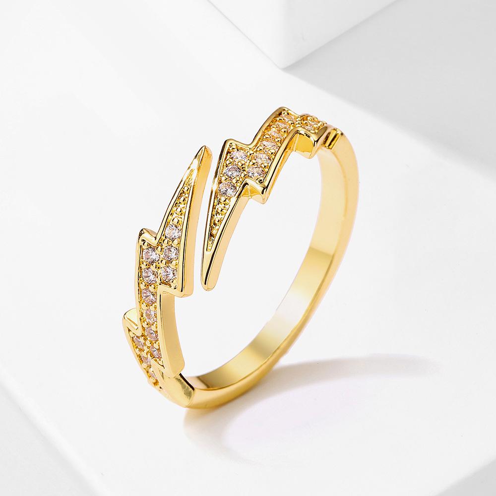 Classic Twist Chain Open Rings For Women Zircon Stainless Steel Geometric Twist Wrapped Couple Ring Wedding Aesthetic