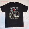 NIEUW Life of Agony Band Tour 2025 T-shirt Zwart Alle Maten AV04 vintage Gewassen Ademend Comfortabel heren streetwear Zacht