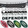 Car Front Grille Emblem Rear Trunk Logo Badge Sticker Accessories For Land Rover Discovery 2 3 4 Range Rover Freelander SVR HY0