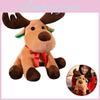 Adorable Christmas Elk Plush Toy Soft And Cuddly Deer Plushie Doll For Festive Decor