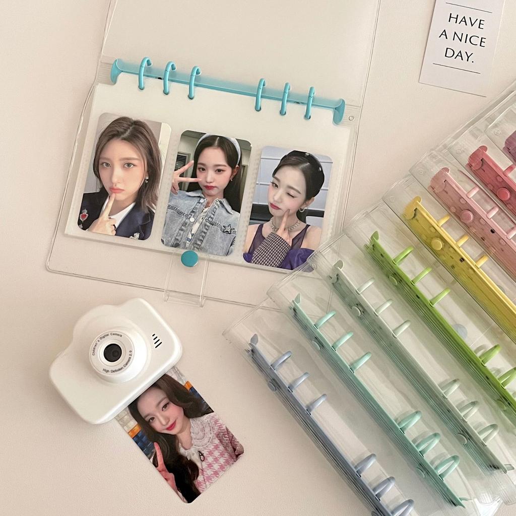 A6 Transparente PVC Hülle Loseblatt Kpop Idol Kartenalbum Aufbewahrungsbuch Ordner Pocards Tagebuch Notizbuch Hülle Schulbedarf Qualität