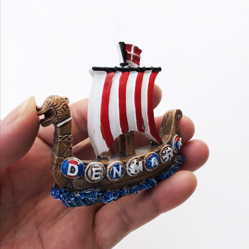Denmark Travelling Fridge Magnets Home Decor Denmark Tourism Souvenirs Fridge Stickers Message Board Magnetic Stickers Gifts
