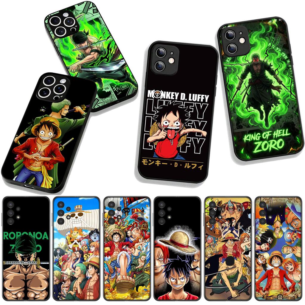 Cover for Apple iPhone 16 15 14 Plus 13 12 Mini 17 Pro Max + ProMax 16E Air 16+ 15+ Phone Case Roronoa Zoro One Piece Luffy