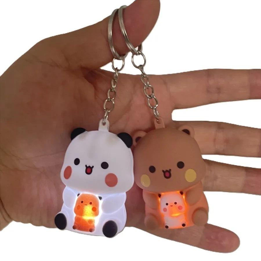 /Bubu Dudu Zeg Ik Hou Van Jou Stem Speelgoed Sets Sleutelhanger Yier Panda Beer Gloeiende Anime Figuren Telefoon Ornament Tas Decoratie Koppel Cadeaus