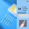 100 Pièces Embouts d'Ongles Amande Couvrance Totale Mat Gel Souple Faux Ongles Pour Salon de Manucure DIY Manucure Maison Création d'Art pour Ongles