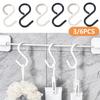 Multi-Purpose S-Shaped Hooks - Flexible Head & Neck, Easy Twist Design, Durable Plastic Wall-Mounted Hooks for Kitchen