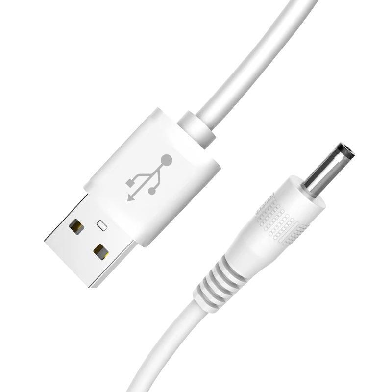 USB To DC 3.5mm Charging Cable for Electric Toothbrush, Speaker, Fan, and Cleansing Device