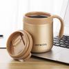 Wide-mouthed Insulated Cup Solid-color Thermos Cup Portable Coffee Cup  Car