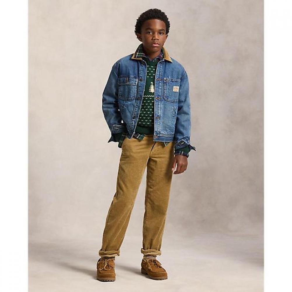 Polo Kids Boys Straight Fit Cotton Corduroy Pants Cwpopnty4g20124250 8