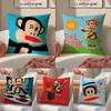 Paul fFrank Brand Pillow Case DoubleSided Plush Sofa Cushion Covers Organic Breathable Invisible Zipper