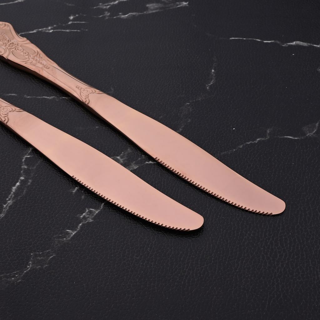 6/8/32Pcs Western Edelstahl Besteck Set Rose Gold Geschirr Küche Geschirr Messer Gabeln Löffel Utensilien